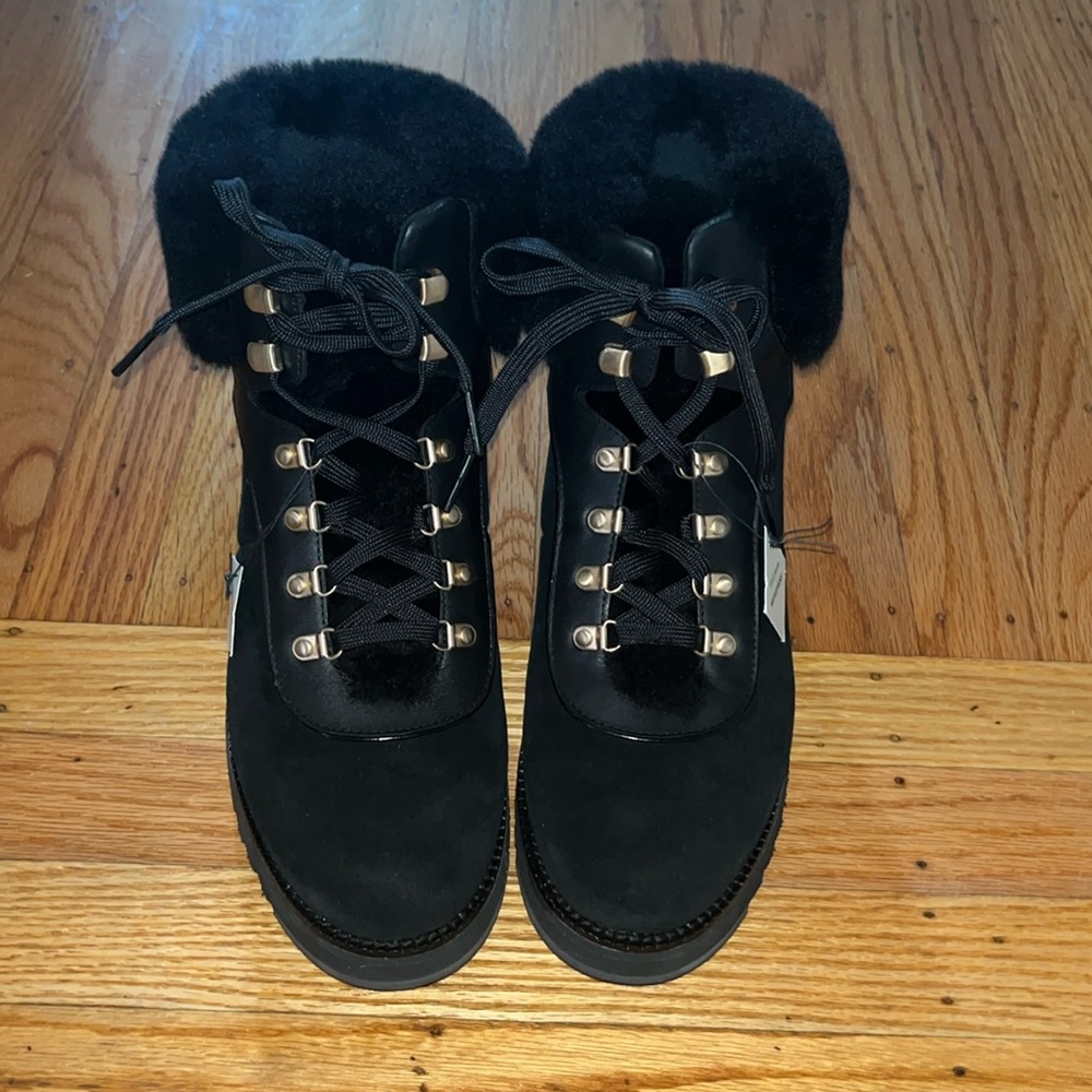 Cole Haan ZeroGrand Explore Upstate Waterproof Genuine Shearling Hiking Boots